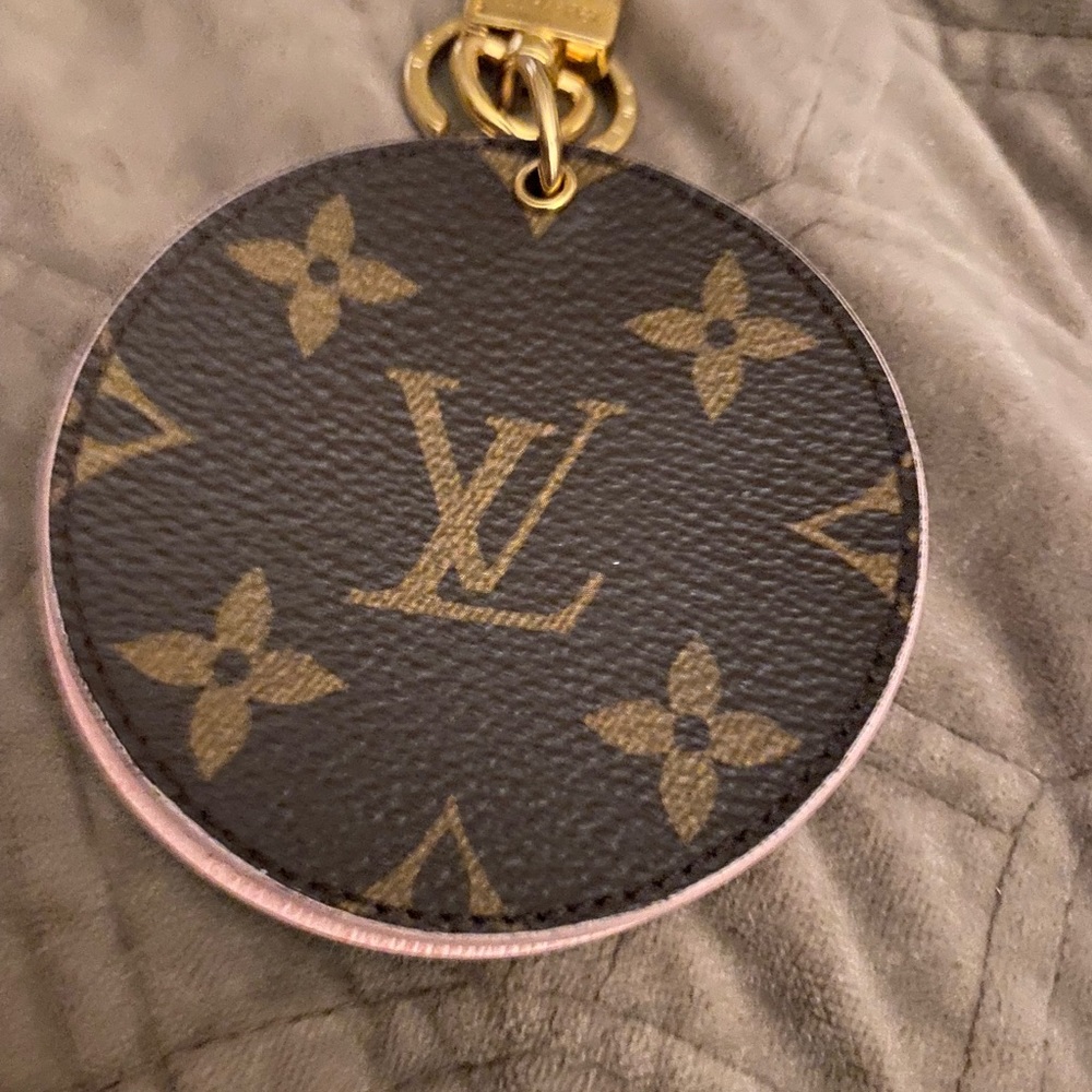 Louis Vuitton Monogram Mirror Key Ring Bag Charm